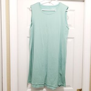 Eileen Fisher Cotton Stretch Jersey‎ Tank Dress Slim Fit, Knee Length sz M